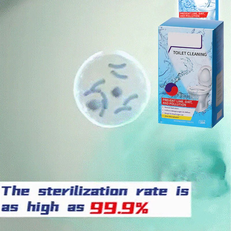 🔥Buy 1 Get 1 free - 🍋Lemon scent toilet bowls cleaning tablets