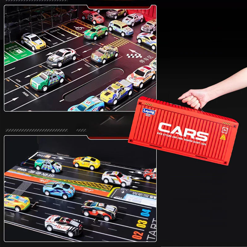 🚨 Over 10,000 Sold! Event 50% Off Direct Sale 48 Mini Pull-Back Cars with Built-In Garage Set