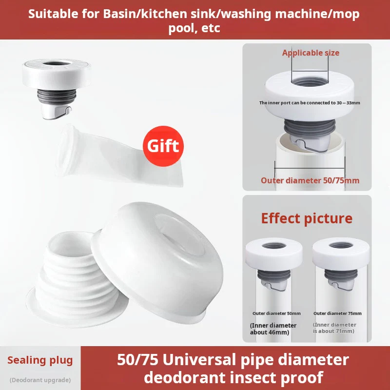 Drain Anti-Odor Seal Plug