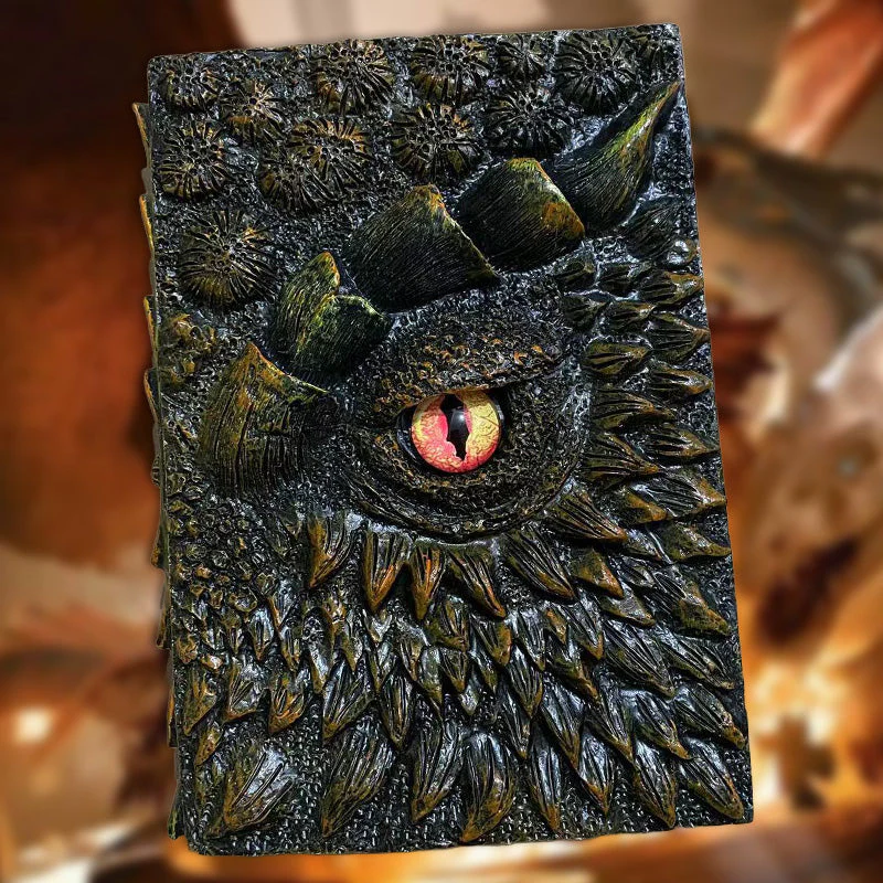 3D Textured Fantasy Dragon Eye Notebook