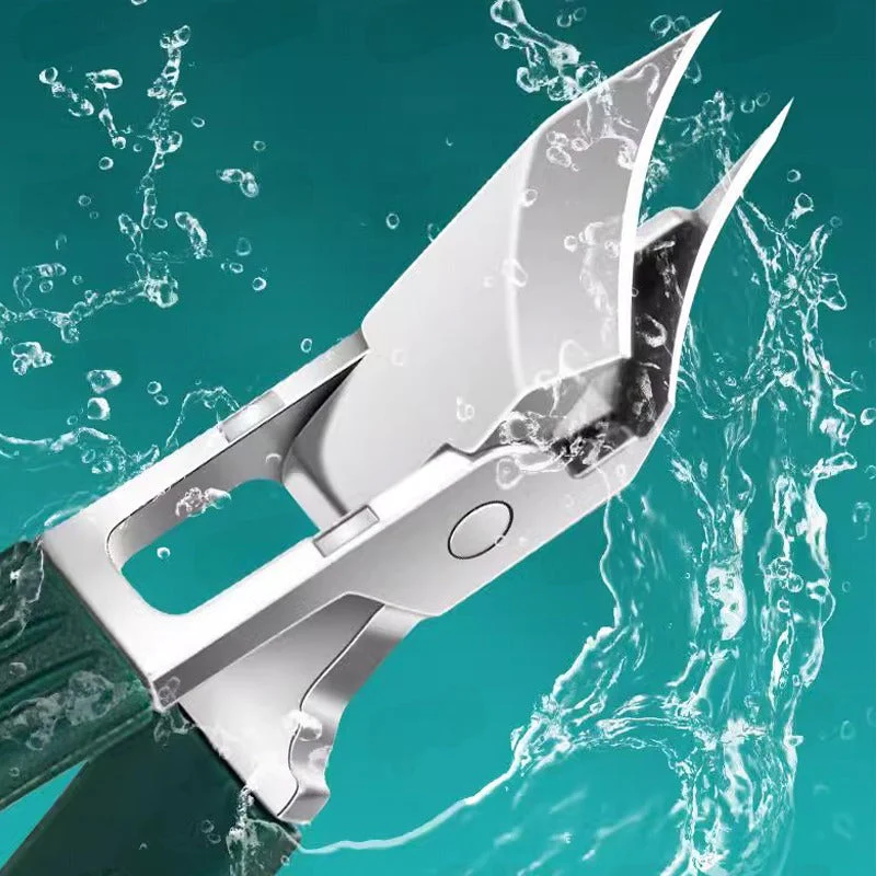 🔥 Splashproof 25° Beveled Edge Nail Clippers 3-Piece Set