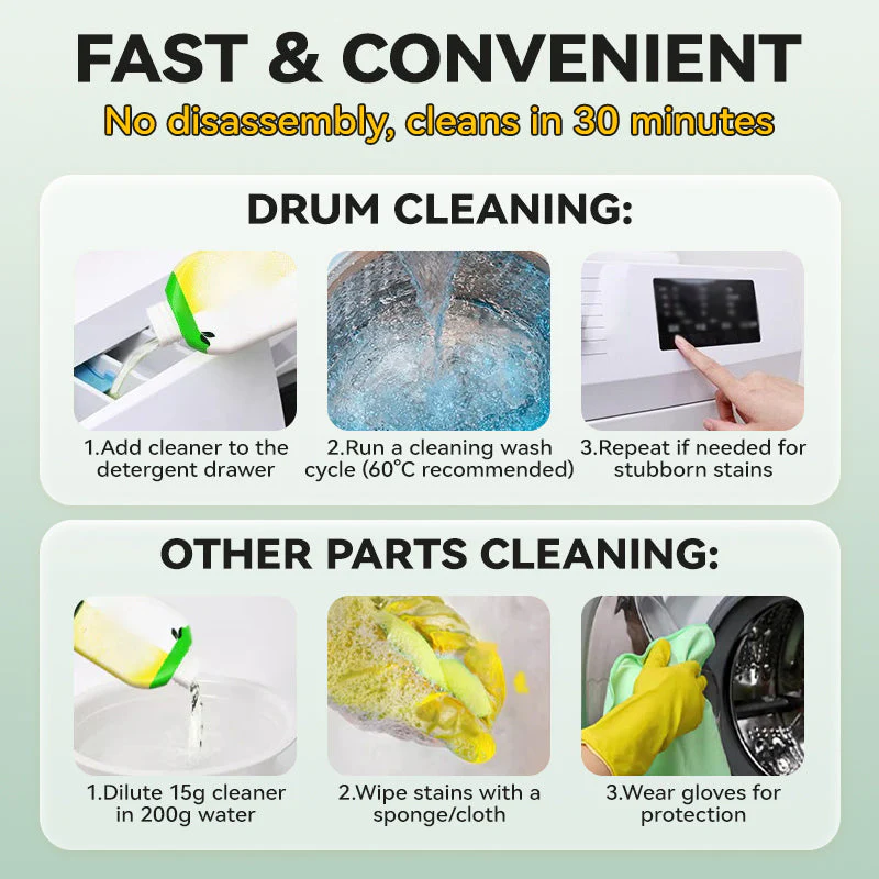 Anti-Odor & Mold Washing Machine Cleaner