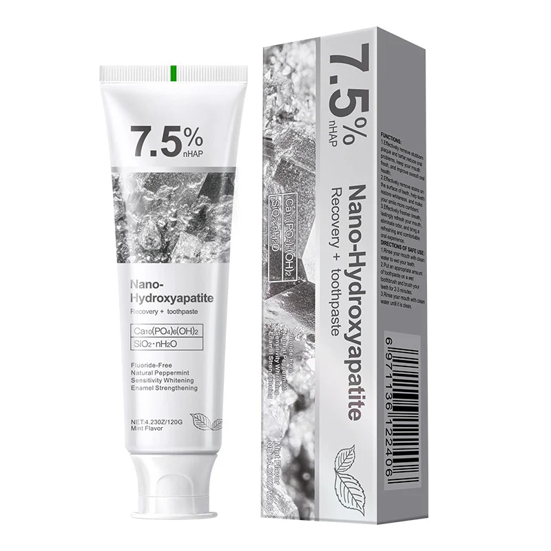 🦷【Regenerating toothpaste for teeth whitening】7.5% nano hydroxyapatite | Removes stains and whitens teeth within 7 days while repairing tooth enamel and adsorbing pigments without damaging teeth.
