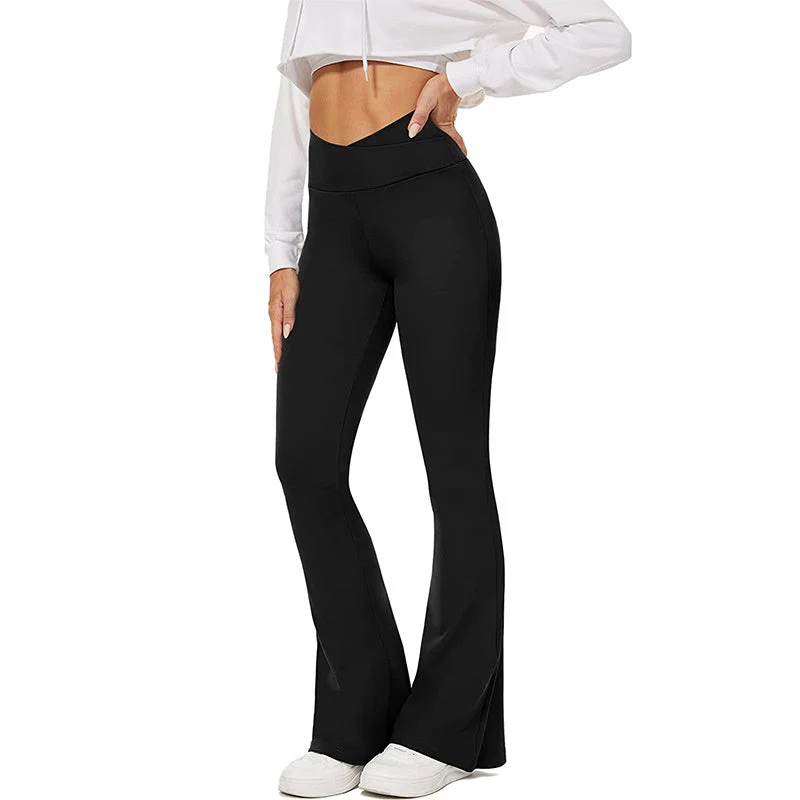 Women's High Stretch High Waist Flared Pants