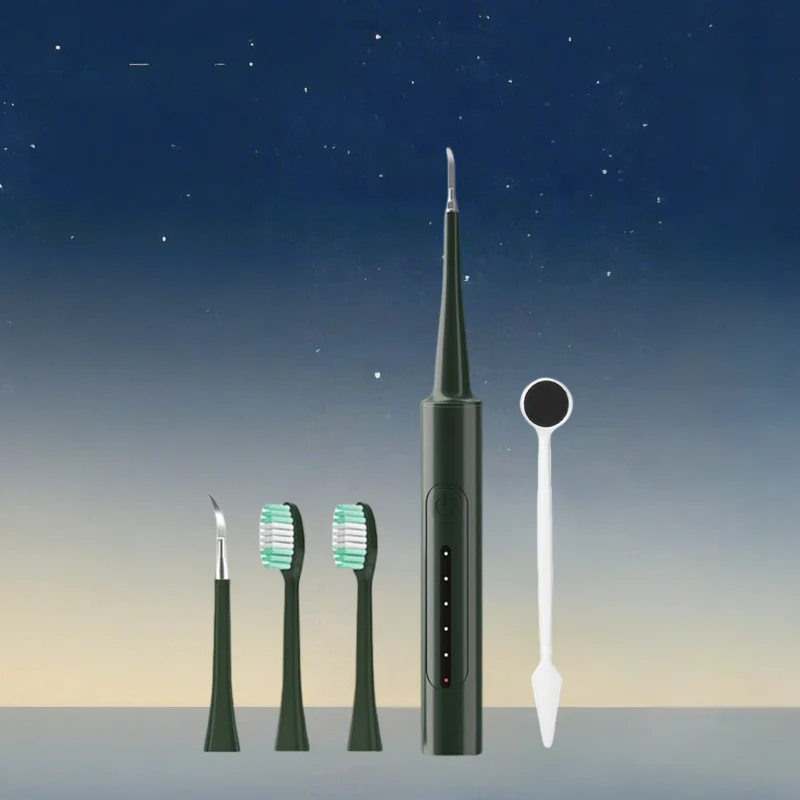 2-in-1 Ultrasonic Tooth Cleaner & Electric Toothbrush
