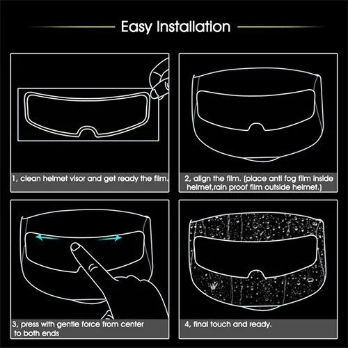 🔥2024 new technology🔥Photochromic Anti-fog Helmet Film