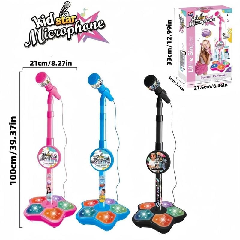 🎅LAST DAY SALE 50% OFF!!🌲Microphone Toy, Karaoke Machine Toy with Light