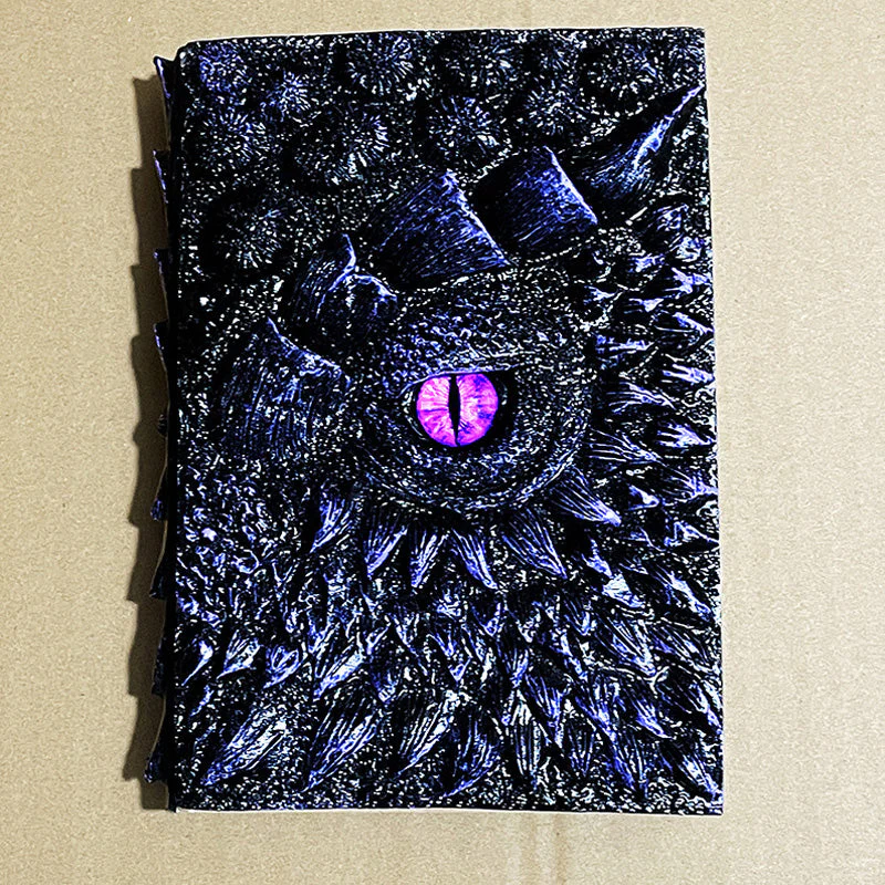 3D Textured Fantasy Dragon Eye Notebook