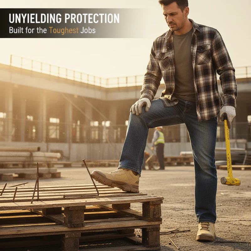 🖤Black Friday Offer: 50% OFF🔥Men's Puncture-Proof Safety Work Shoes