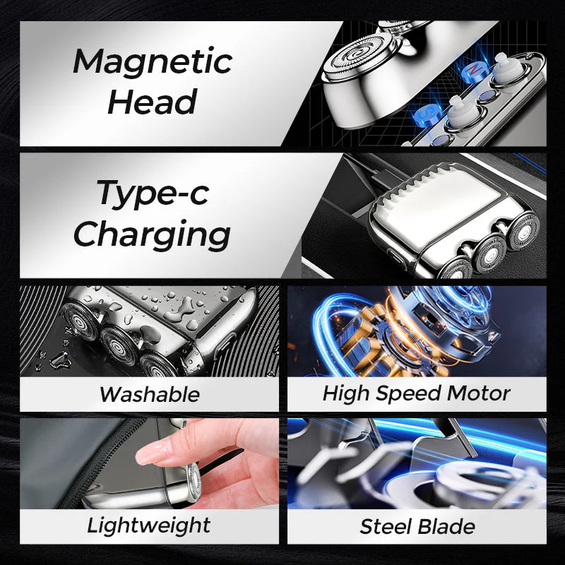 Waterproof Portable Electric Shaver for Men