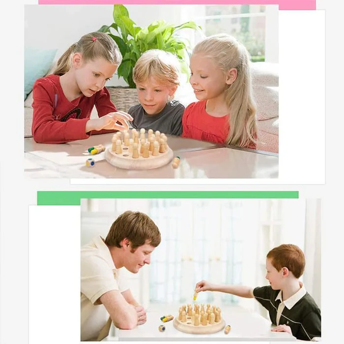 Gifts for children🎁Wooden Memory Match Stick Chess