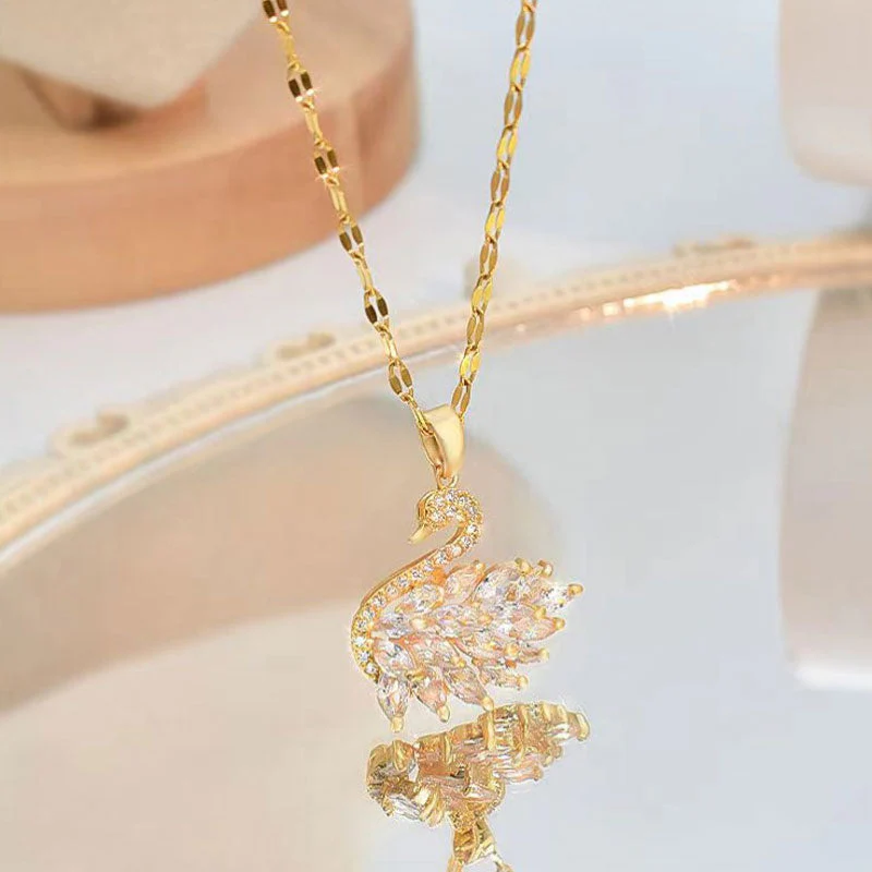 Dazzling Swan Necklace for Women