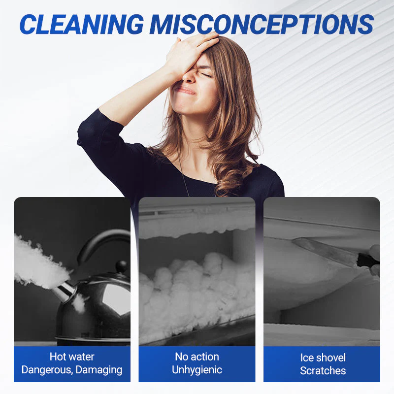 🧊 LAST DAY - BUY 2 GET 1 FREE! ✨ Defrosting Spray for Fridge & Freezer - Rapid Ice Removal with Eco-Friendly Formula for Effortless Cleaning 🌿❄️