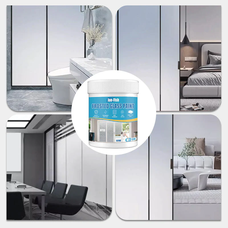 🔥Buy 2 get 1 free🔥Waterproof Frosted Glass Paint for Door & Window with Brush