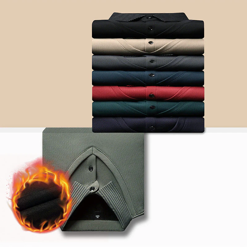 🔥Striped Lapel Fake Two-piece Shirt