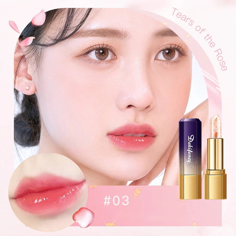 💕Buy 1 Get 1 Free💕Temperature Change Moisturizer Long-Lasting Flower Jelly Lipstick