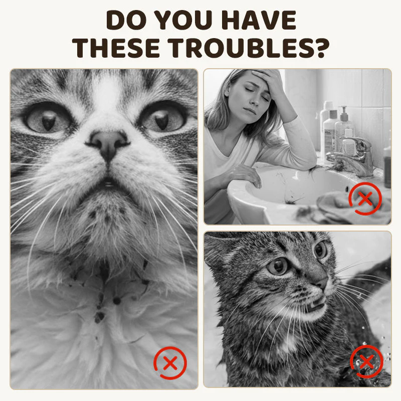 No-Rinse Pet Chin Cleaning Foam with Silicone Brush