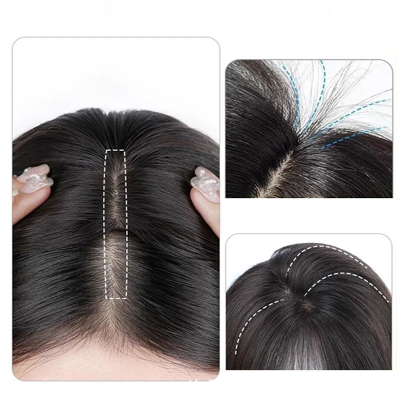 🍃Natural Clip-on Partial Bangs Hair Piece