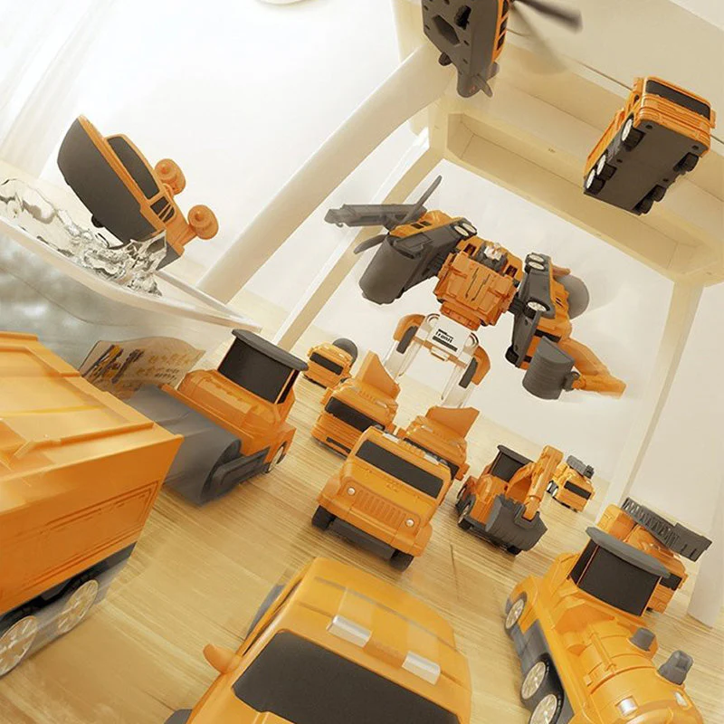 🔥Hot Sale🔥Magnetic Transform Engineering Car Assembled Toys