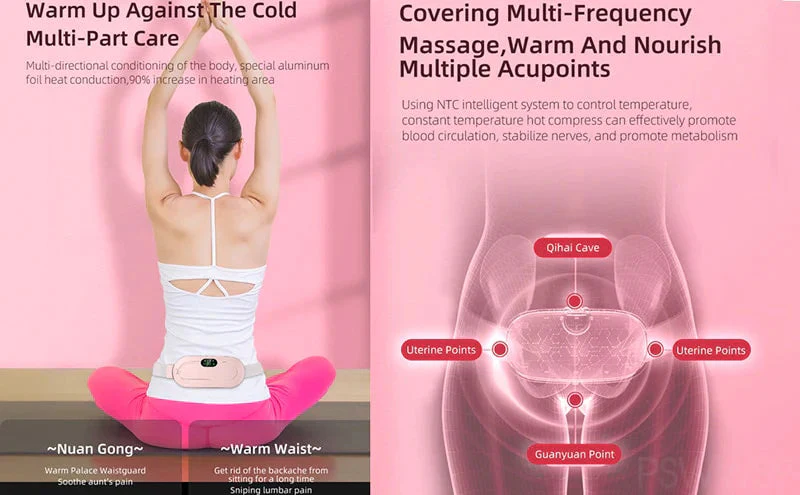 🔥 Warm Embrace: Electric Heated Menstrual Belt!