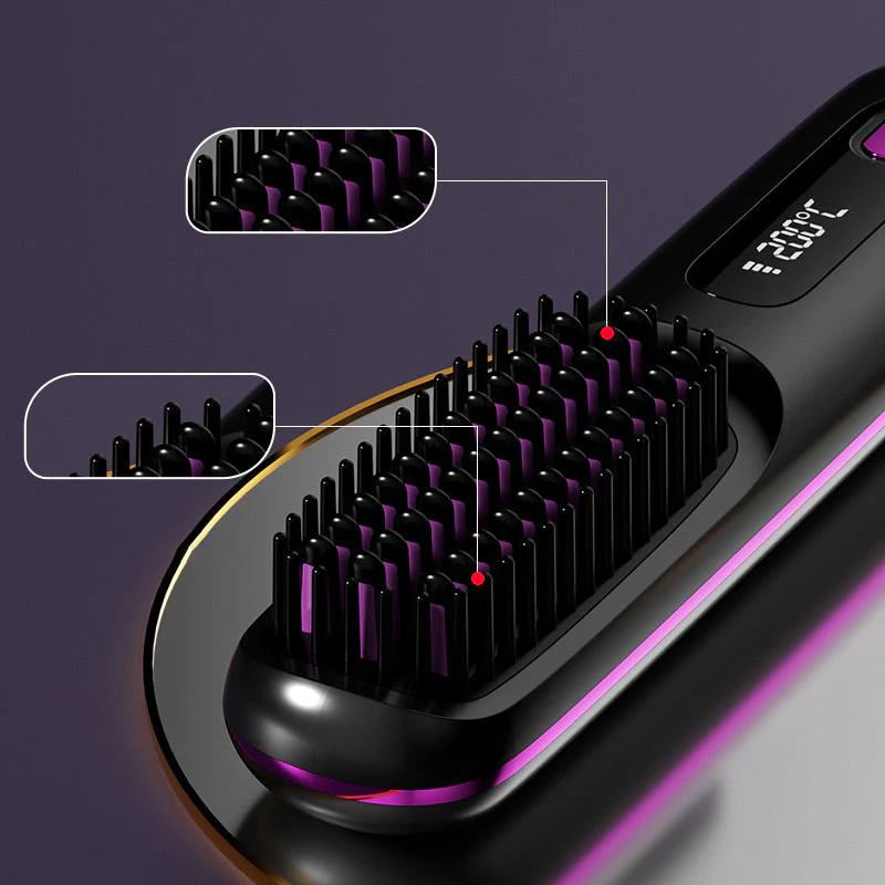 🔥Summer Hot Sale🎁Wireless Ceramic Heating Hair Straightening Comb
