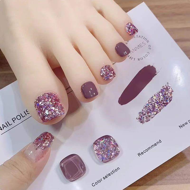 🎄Christmas Special Offer🎄💅Best-Selling Fashion Glitter Dual-Color Nail Polish Combo Set🎁Limited Time Promotion 50% OFF 🔥