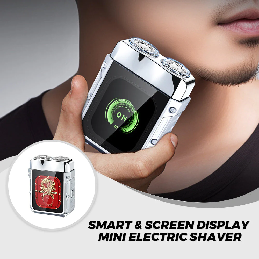 Smart & Screen Display Mini Electric Shaver