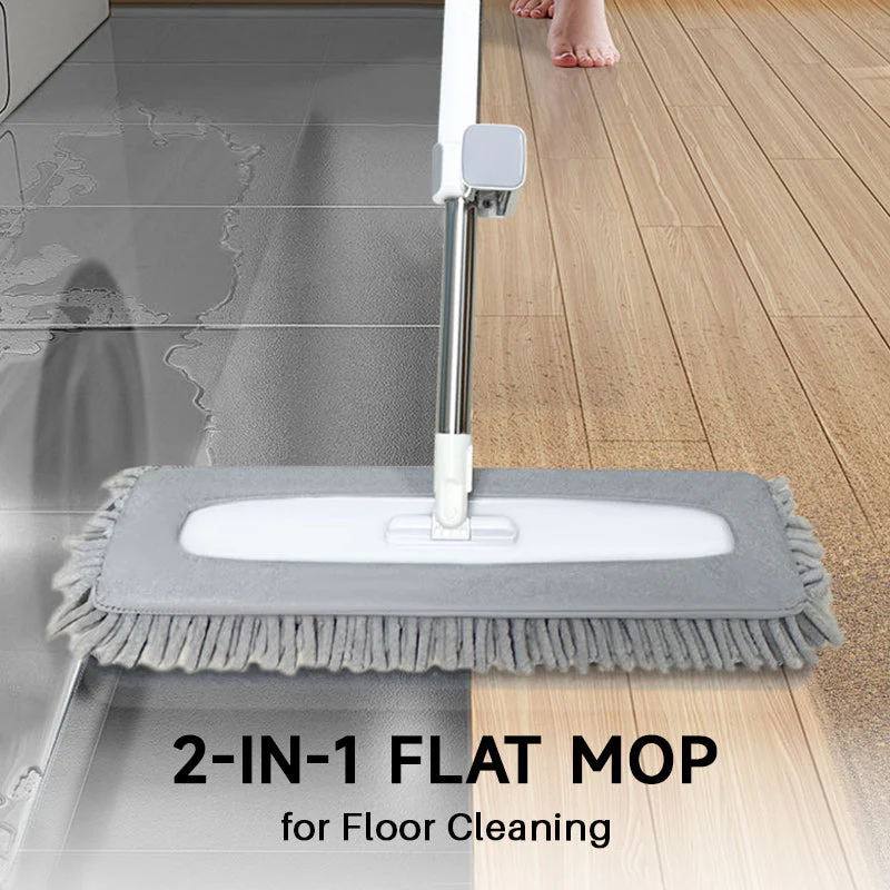 2-in-1 flat head mop, specially designed for floor cleaning.