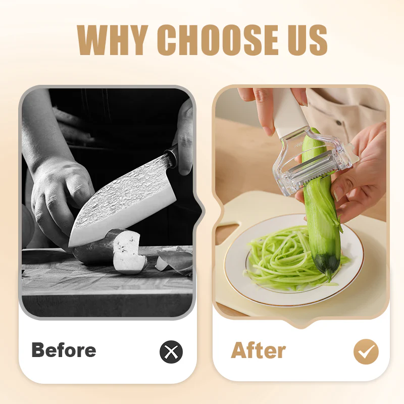 3-in-1 Multifunctional Fruit & Vegetable Peeler