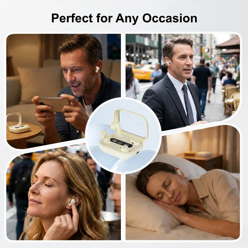 2-in-1 Clip-On & In-Ear Wireless Earphones