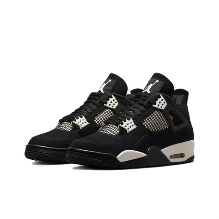 Air Jordan 4 Retro White Thunder Sneakers for Woman and Man 36-47