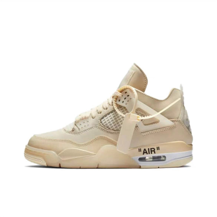 Air Jordan 4 OFF-WHITE Sail for Woman and Man 36-47